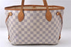 Authentic Louis Vuitton Damier Azur Neverfull PM Tote Bag N51110 LV 5388D