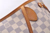 Authentic Louis Vuitton Damier Azur Neverfull PM Tote Bag N51110 LV 5388D