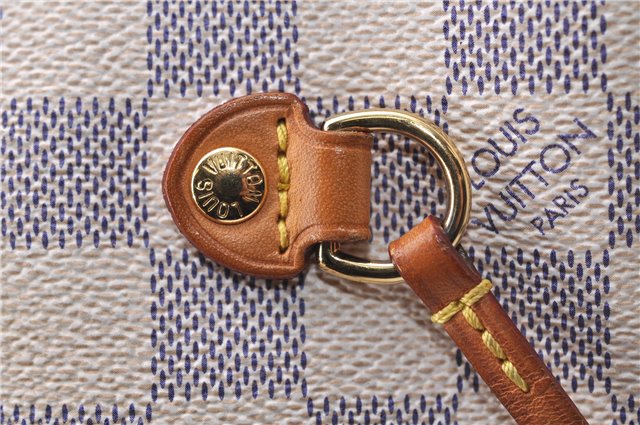 Authentic Louis Vuitton Damier Azur Neverfull PM Tote Bag N51110 LV 5388D