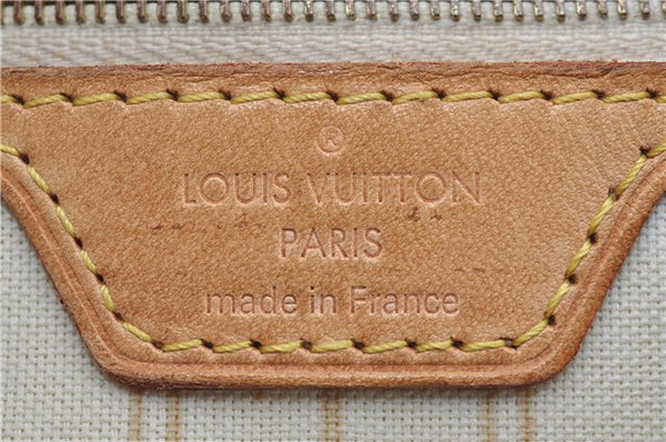 Authentic Louis Vuitton Damier Azur Neverfull PM Tote Bag N51110 LV 5388D