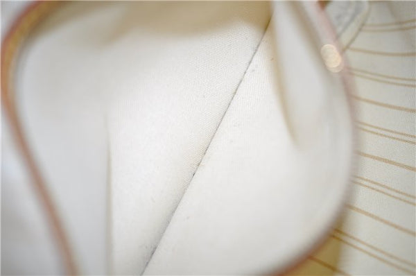 Authentic Louis Vuitton Damier Azur Neverfull PM Tote Bag N51110 LV 5388D