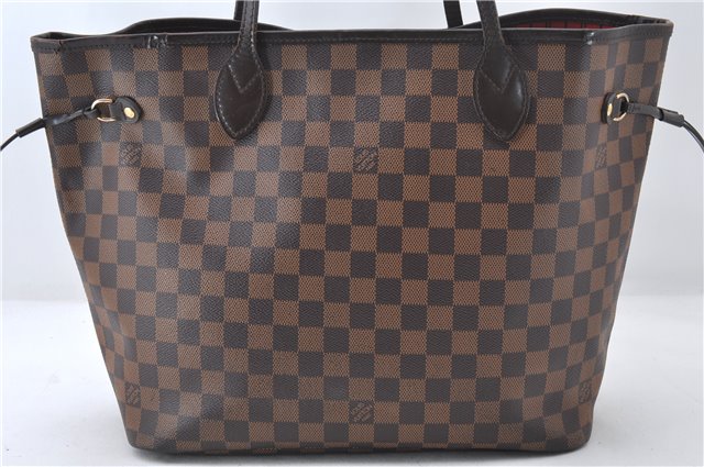 Authentic Louis Vuitton Damier Neverfull MM Shoulder Tote Bag N41358 LV 5407E