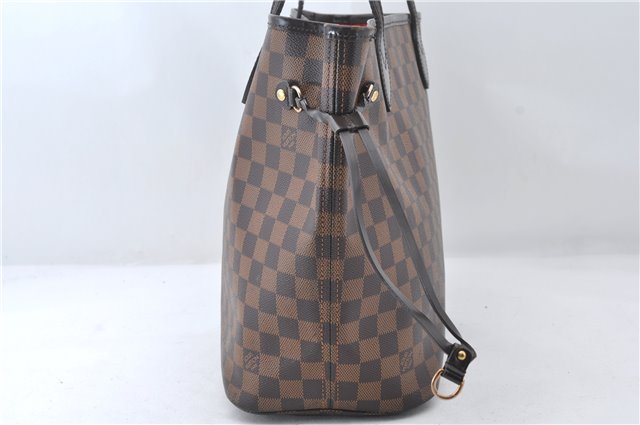 Authentic Louis Vuitton Damier Neverfull MM Shoulder Tote Bag N41358 LV 5407E