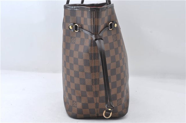 Authentic Louis Vuitton Damier Neverfull MM Shoulder Tote Bag N41358 LV 5407E