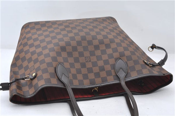 Authentic Louis Vuitton Damier Neverfull MM Shoulder Tote Bag N41358 LV 5407E