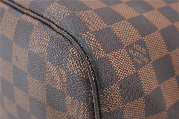 Authentic Louis Vuitton Damier Neverfull MM Shoulder Tote Bag N41358 LV 5407E