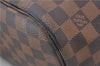 Authentic Louis Vuitton Damier Neverfull MM Shoulder Tote Bag N41358 LV 5407E