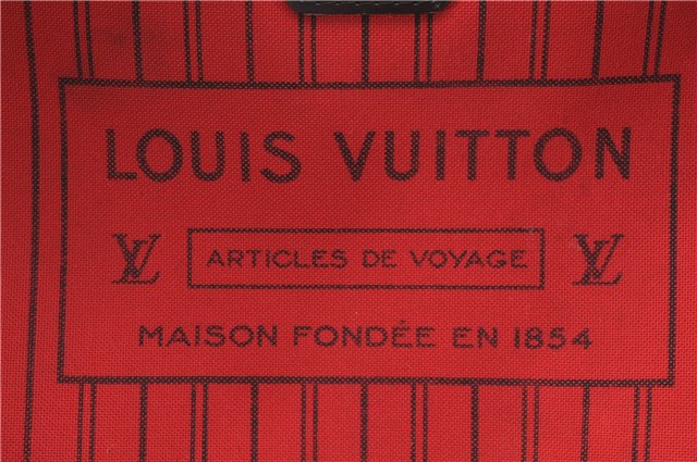 Authentic Louis Vuitton Damier Neverfull MM Shoulder Tote Bag N41358 LV 5407E