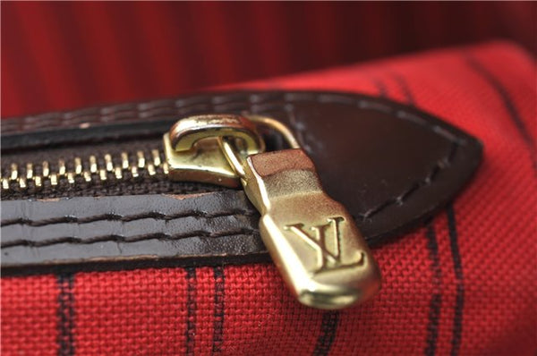 Authentic Louis Vuitton Damier Neverfull MM Shoulder Tote Bag N41358 LV 5407E