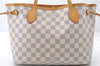 Authentic Louis Vuitton Damier Azur Neverfull PM Tote Bag N51110 LV 5431E