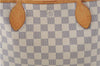 Authentic Louis Vuitton Damier Azur Neverfull PM Tote Bag N51110 LV 5431E