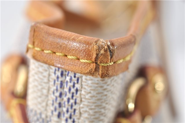 Authentic Louis Vuitton Damier Azur Neverfull PM Tote Bag N51110 LV 5431E