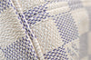 Authentic Louis Vuitton Damier Azur Neverfull PM Tote Bag N51110 LV 5431E