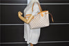 Authentic Louis Vuitton Damier Azur Neverfull PM Tote Bag N51110 LV 5431E