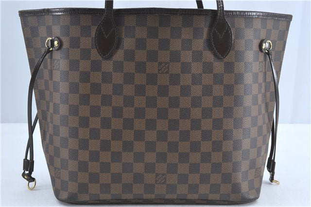 Authentic Louis Vuitton Damier Neverfull MM Shoulder Tote Bag N51105 LV 5442B