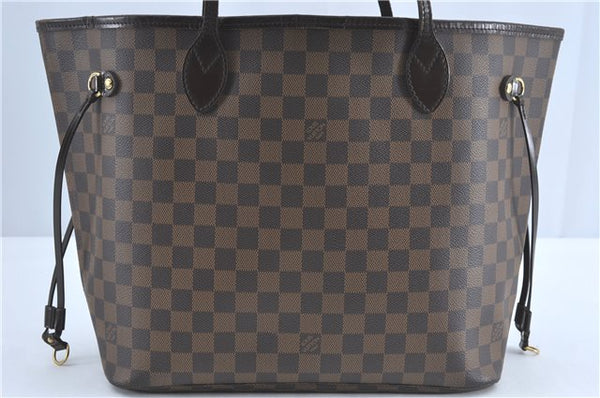 Authentic Louis Vuitton Damier Neverfull MM Shoulder Tote Bag N51105 LV 5442B
