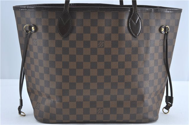 Authentic Louis Vuitton Damier Neverfull MM Shoulder Tote Bag N51105 LV 5442B
