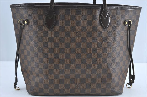 Authentic Louis Vuitton Damier Neverfull MM Shoulder Tote Bag N51105 LV 5442B