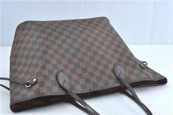 Authentic Louis Vuitton Damier Neverfull MM Shoulder Tote Bag N51105 LV 5442B