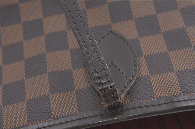 Authentic Louis Vuitton Damier Neverfull MM Shoulder Tote Bag N51105 LV 5442B