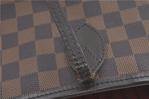 Authentic Louis Vuitton Damier Neverfull MM Shoulder Tote Bag N51105 LV 5442B