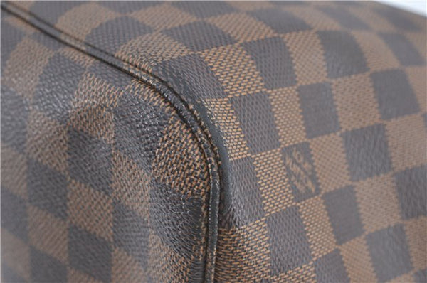 Authentic Louis Vuitton Damier Neverfull MM Shoulder Tote Bag N51105 LV 5442B