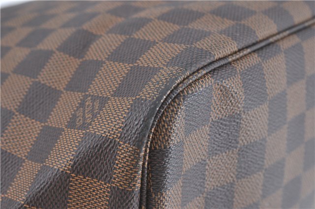 Authentic Louis Vuitton Damier Neverfull MM Shoulder Tote Bag N51105 LV 5442B