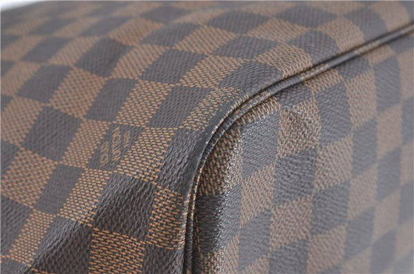 Authentic Louis Vuitton Damier Neverfull MM Shoulder Tote Bag N51105 LV 5442B