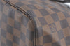 Authentic Louis Vuitton Damier Neverfull MM Shoulder Tote Bag N51105 LV 5442B