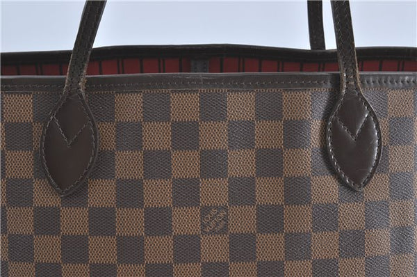Authentic Louis Vuitton Damier Neverfull MM Shoulder Tote Bag N51105 LV 5442B