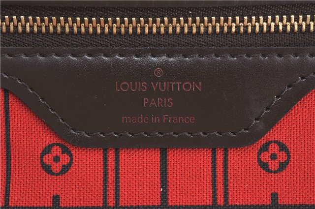 Authentic Louis Vuitton Damier Neverfull MM Shoulder Tote Bag N51105 LV 5442B