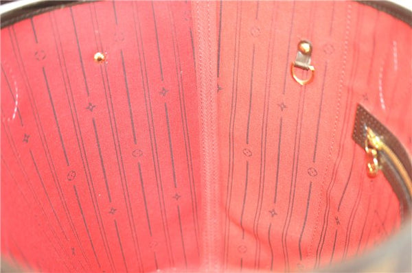 Authentic Louis Vuitton Damier Neverfull MM Shoulder Tote Bag N51105 LV 5442B