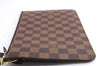 Authentic Louis Vuitton Damier Neverfull Pouch Purse Clutch Bag LV 5456E