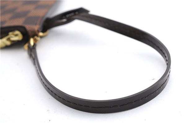 Authentic Louis Vuitton Damier Neverfull Pouch Purse Clutch Bag LV 5456E