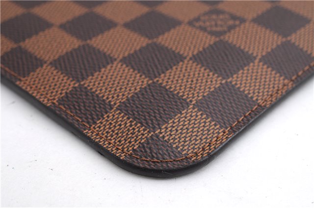 Authentic Louis Vuitton Damier Neverfull Pouch Purse Clutch Bag LV 5456E