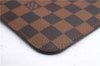 Authentic Louis Vuitton Damier Neverfull Pouch Purse Clutch Bag LV 5456E