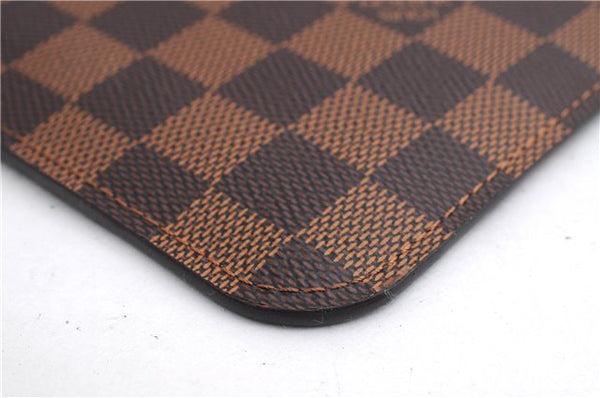 Authentic Louis Vuitton Damier Neverfull Pouch Purse Clutch Bag LV 5456E