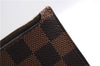 Authentic Louis Vuitton Damier Neverfull Pouch Purse Clutch Bag LV 5456E