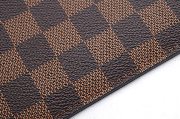 Authentic Louis Vuitton Damier Neverfull Pouch Purse Clutch Bag LV 5456E