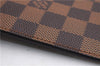 Authentic Louis Vuitton Damier Neverfull Pouch Purse Clutch Bag LV 5456E
