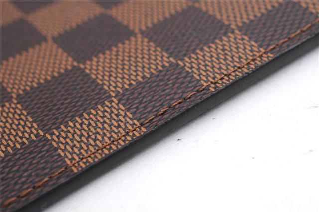 Authentic Louis Vuitton Damier Neverfull Pouch Purse Clutch Bag LV 5456E
