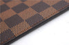 Authentic Louis Vuitton Damier Neverfull Pouch Purse Clutch Bag LV 5456E