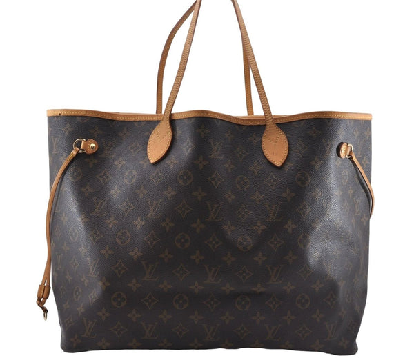Authentic Louis Vuitton Monogram Neverfull GM Tote Bag M40157 LV 5488D