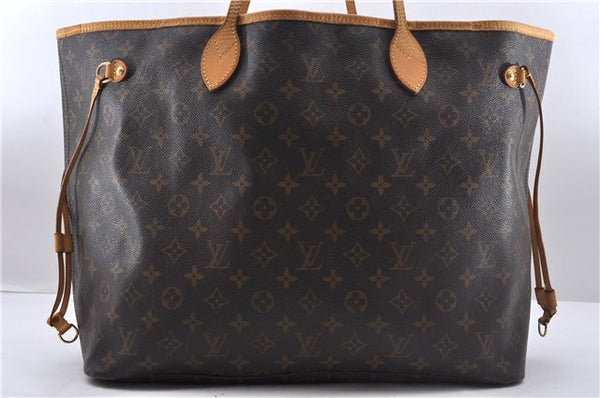 Authentic Louis Vuitton Monogram Neverfull GM Tote Bag M40157 LV 5488D