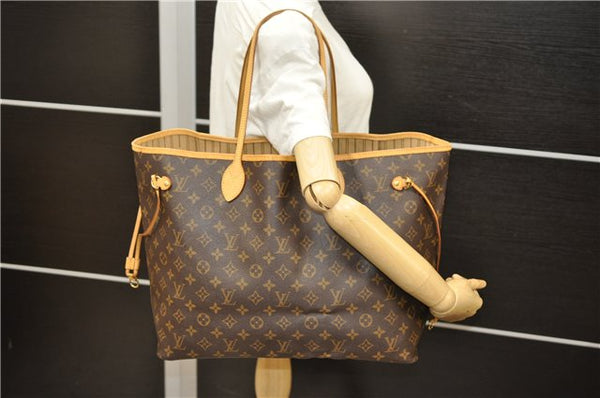 Authentic Louis Vuitton Monogram Neverfull GM Tote Bag M40157 LV 5488D