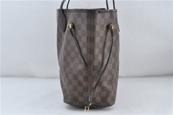 Authentic Louis Vuitton Damier Neverfull MM Tote Bag N51105 LV 5490D
