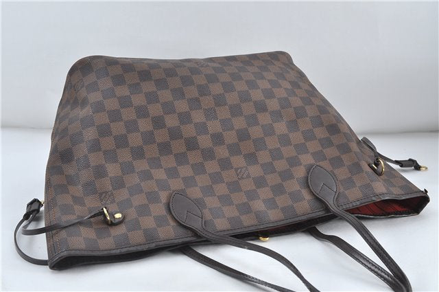 Authentic Louis Vuitton Damier Neverfull MM Tote Bag N51105 LV 5490D
