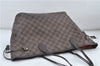 Authentic Louis Vuitton Damier Neverfull MM Tote Bag N51105 LV 5490D