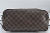 Authentic Louis Vuitton Damier Neverfull MM Tote Bag N51105 LV 5490D