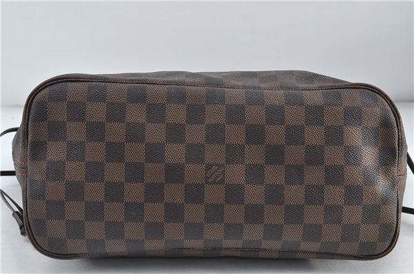 Authentic Louis Vuitton Damier Neverfull MM Tote Bag N51105 LV 5490D